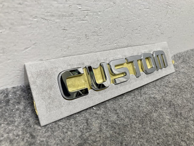 新車取り外し!N-BOX/NBOX Nボックス カスタム/JF5/JF6 純正 リア エンブレム/オーナメント CUSTOM メッキ ホンダ(149594)