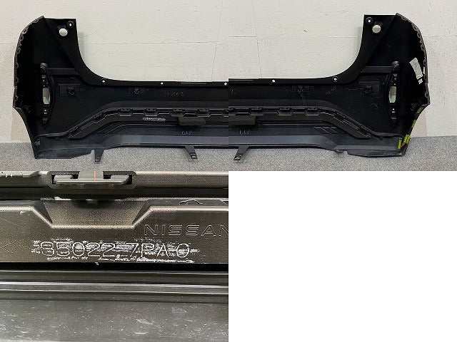 サクラ/SAKURA B6AW 純正 リア バンパー スポイラー付 Rバンパー 85022 7PA-0 アッシュブラウンメタリック CBA 日産(149603)