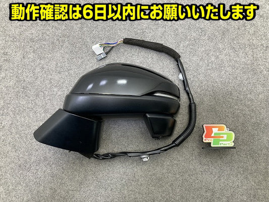 ヴェゼル/VEZEL RV3/RV4/RV5/RV6 純正 左 ドアミラー 12線 カメラウインカー付 サイドミラー LH M81/KT25A ブラック パール ホンダ(149619)