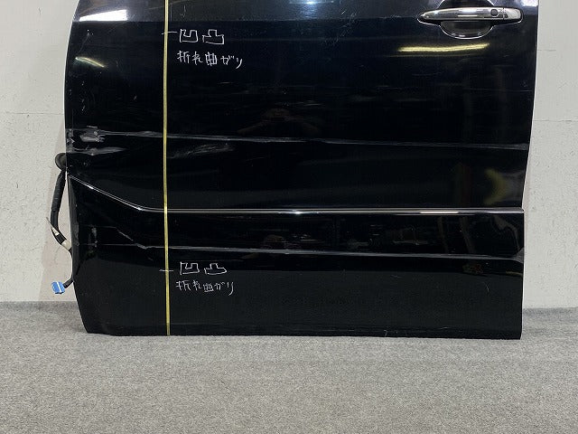 エスティマ 50系/ACR50W/ACR55W/GSR50W/GSR55W 純正 左 フロント ドア ガラスバイザーサイドパネル付 スピーカー付き ブラック(149629)