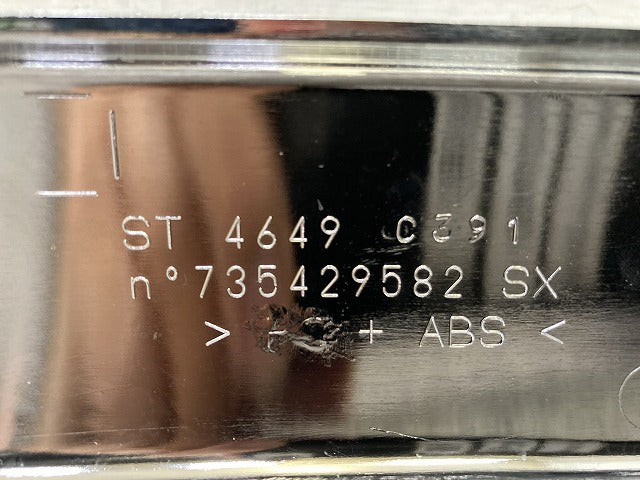 新品!500 31212/31209 純正 左 フロント バンパー メッキモール 735429582 0735511639-001 メッキ フィアット(149643)