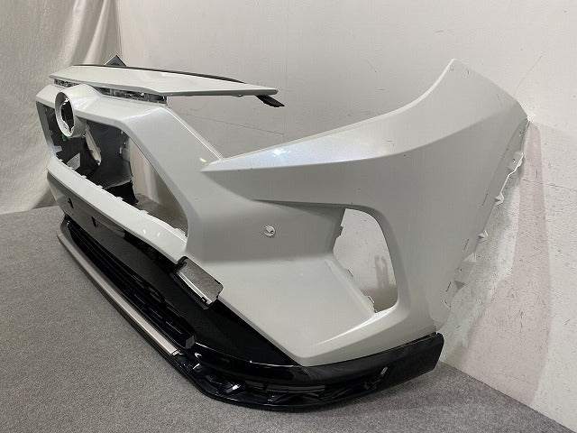RAV4 ラブ4 MXAA52/MXAA54/AXAH52/AXAH54 純正 フロント バンパー スポイラー付 52119-42B20 ホワイトパールクリスタルシャイン(149672)