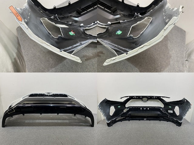 RAV4 ラブ4 MXAA52/MXAA54/AXAH52/AXAH54 純正 フロント バンパー スポイラー付 52119-42B20 ホワイトパールクリスタルシャイン(149672)