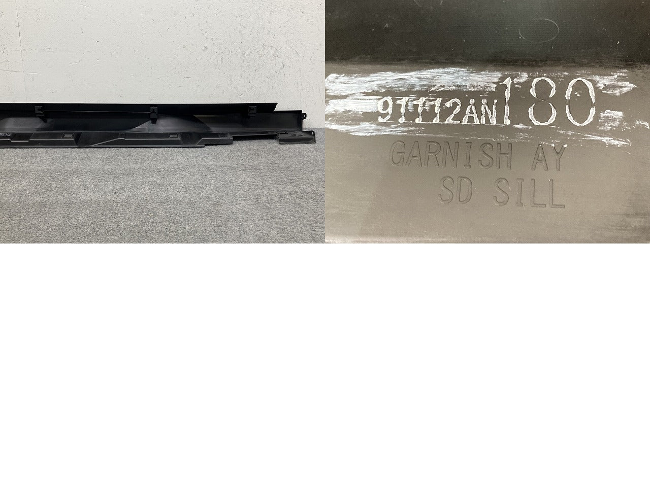 レガシィ/レガシー アウトバック BT5 純正 左 サイドステップ/サイドスカート LH 91112AN180 素地 スバル(149676)