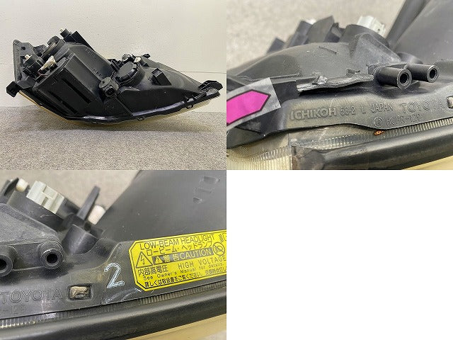 アルファード 10系/ANH10W/ANH15W/MNH10W/MNH15W 純正 左 ヘッドライト/ランプ キセノン HID LH レベライザー 刻印2 ICHIKOH 58-2(149690)