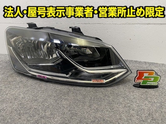 ポロ/POLO 6R系 純正 後期 右 ヘッドライト/ランプ ハロゲン HELLA 6C2 941 006 フォルクスワーゲン(149713)