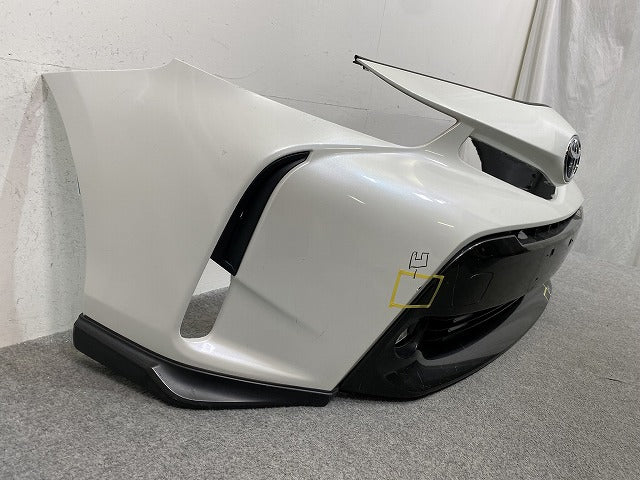 プリウスα/アルファ ZVW40W/ZVW41W 純正 後期 フロント バンパー スポイラーグリル付 53112-47190 53112-47210 ホワイトパール(149765)