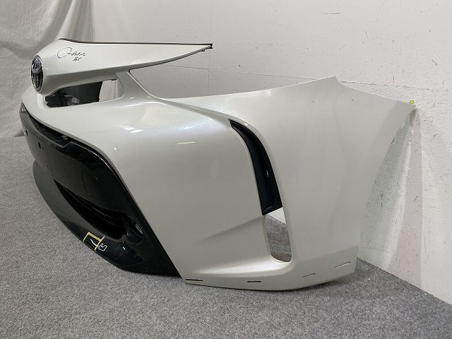 プリウスα/アルファ ZVW40W/ZVW41W 純正 後期 フロント バンパー スポイラーグリル付 53112-47190 53112-47210 ホワイトパール(149765)