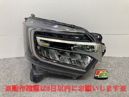 N-BOX/NBOX Nボックス カスタム/JF3/JF4 純正 右 ヘッドライト/ランプ LED 刻印J2 STANLEY W3106 メッキ ホンダ(149786)