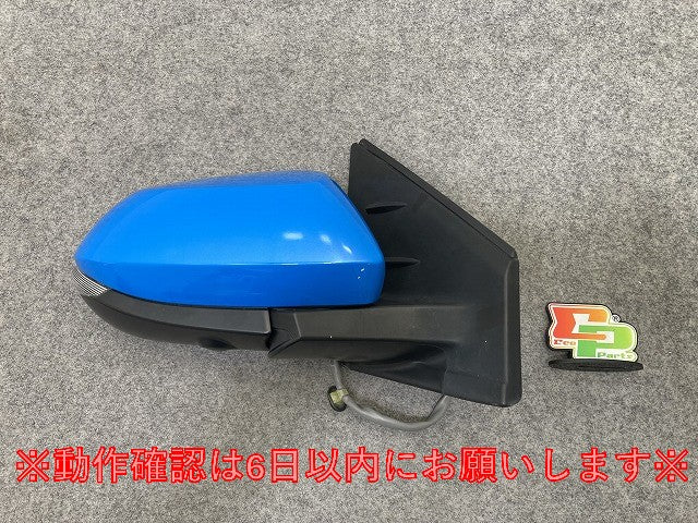 ヤリス MXPA10/MXPA15  純正 右 ドアミラー 12線 ウインカーカメラ付 ICHIKOH 8343/52-287 87910-K0321 シアンメタリック 8W9(149815)