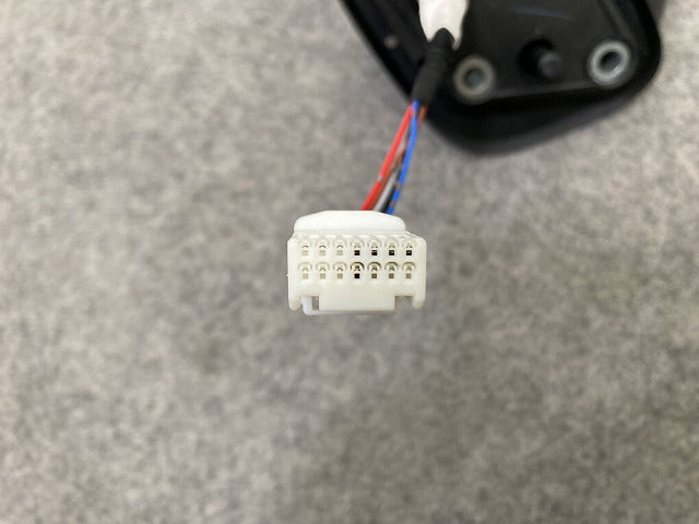 スペーシア MK94S 純正 左 ドアミラー 5線 046323 ピュアホワイトパール ZVR スズキ(149837)