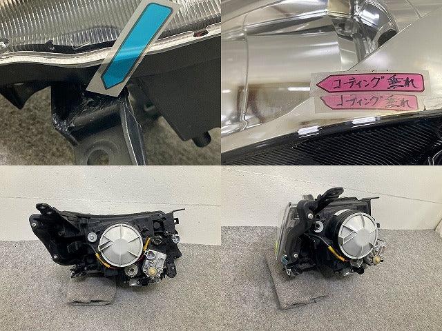 スペーシア カスタム Z/MK42S 純正 左 ヘッドライト/ランプ キセノン HID レベライザー AFS無 バラスト 刻印B KOITO 100-59191(149866)