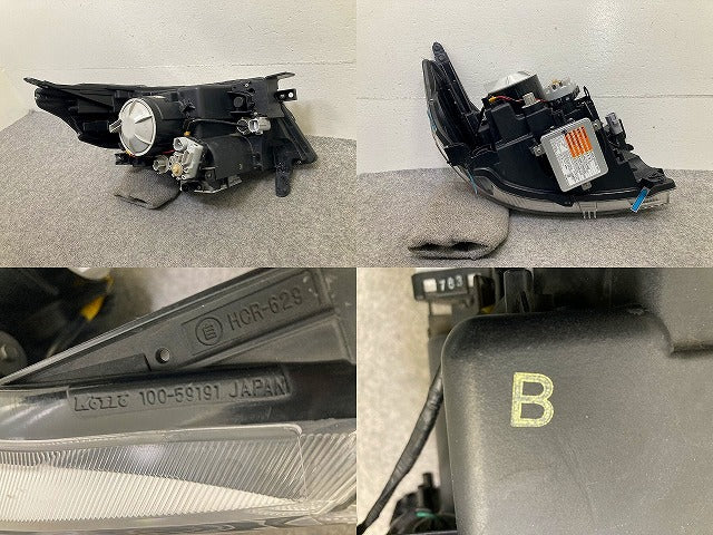 スペーシア カスタム Z/MK42S 純正 左 ヘッドライト/ランプ キセノン HID レベライザー AFS無 バラスト 刻印B KOITO 100-59191(149866)