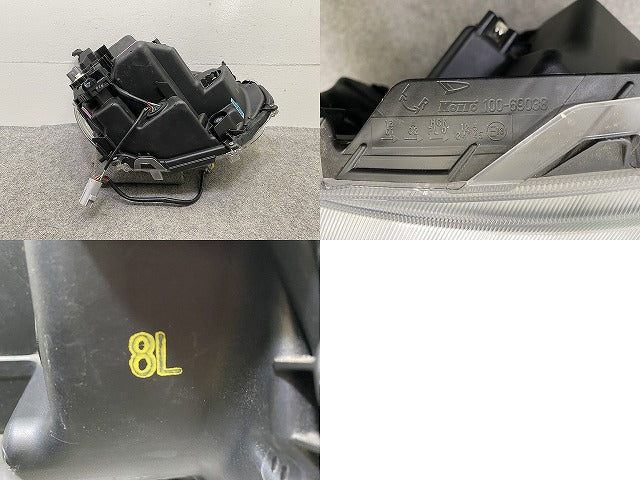 ムーヴ キャンバス/キャンパス LA800S/LA810S 純正 左 ヘッドライト/ランプ LED レベライザー 刻印8L KOITO 100-69038 ダイハツ(149892)