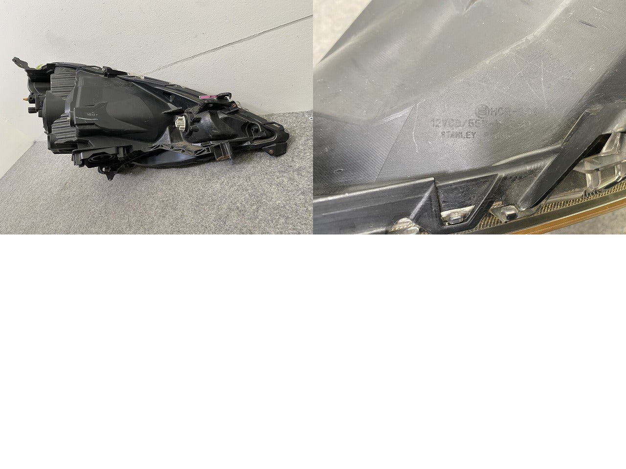 フィット GE6/GE7/GE8/GE9 純正 前期 左 ヘッドライト/ランプ ハロゲン レベライザー LH STANLEY P6865 ホンダ(149911)