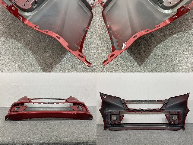 スペーシア カスタム MK53S 純正 フロント バンパー 71711-79R5 フェニックスレッドパール ZLB スズキ(149949)