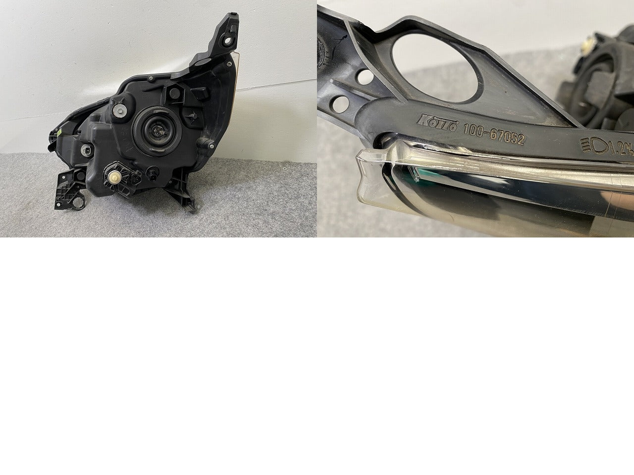 デイズ ルークス/eKスペース B21A/B11A 純正 前期 右 ヘッドライト/ランプ ハロゲン レベライザー RH KOITO 100-67052 8301C678(149958)
