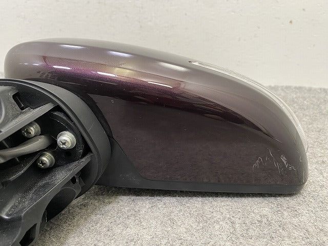 ムーヴ カスタム L175S/L185S 純正 左 ドアミラー 7線 ウインカー付 ST03 ミスティックレッドクリスタルメタリック R49 ダイハツ(149960)
