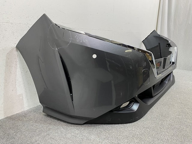 ノート/NOTE E13/SNE13 純正 前期 フロント バンパー スポイラー付 Fバンパー 62022 6XJ0H ダークメタルグレーメタリック KAD 日産(150004)