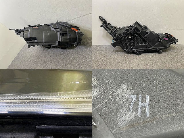 ハリアー 80系/MXUA80/MXUA85/AXUH80/AXUH85 PHEV/AXUP85 純正 左 ヘッドライト/ランプ LED 刻印7H KOITO 48-233 81185-48J10(150010)