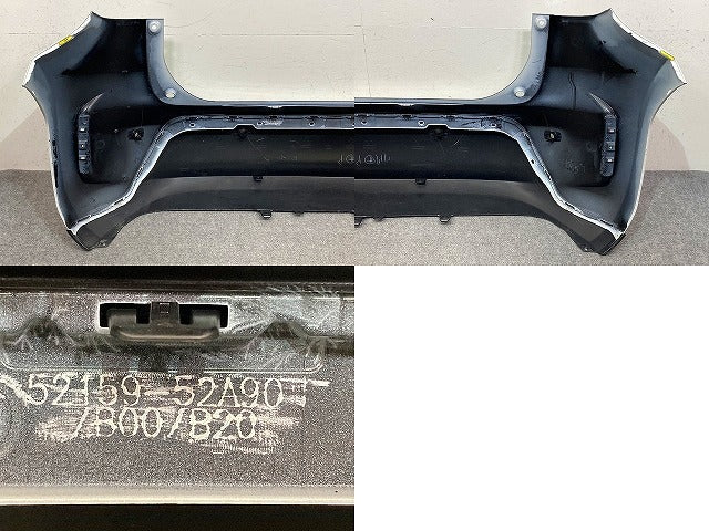 ヤリスクロス MXPB10/MXPB15/MXPJ10/MXPJ15 純正 リア バンパー スポイラー付 Rバンパー 52159-52A90/B00/20 ホワイトパール 089(150040)