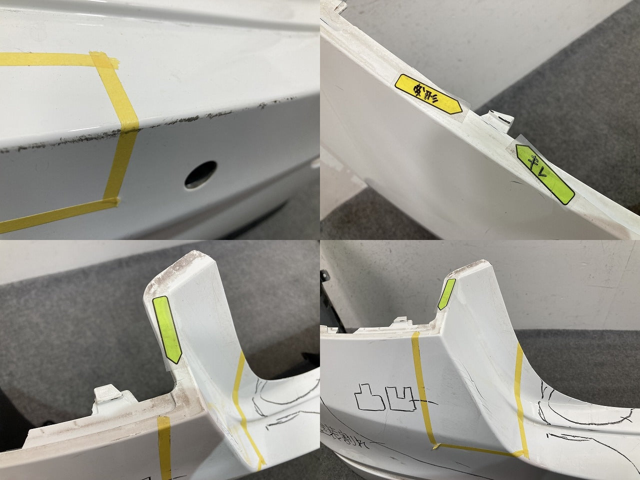CLAクラス C118/W118 純正 リア バンパー スポイラー付 Rバンパー A 118 885 95 01 ポーラーホワイト 149 メルセデスベンツ(150069)