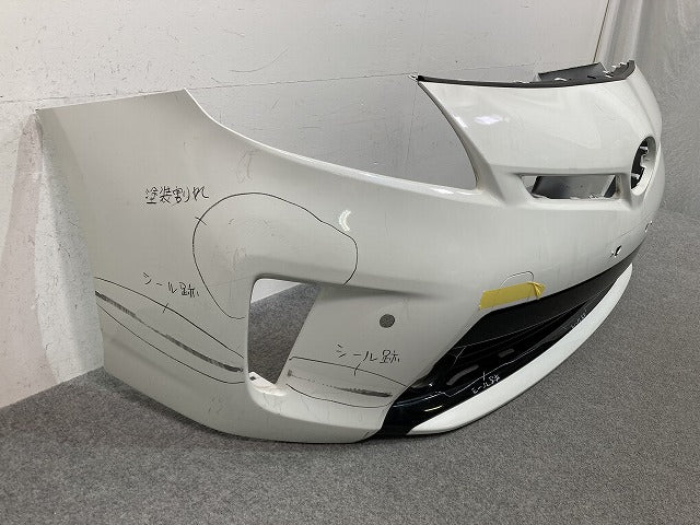 プリウス 30系/ZVW30 純正 後期 フロント バンパー Fバンパー 52119-47510/47500/47490/47480/47470/47460 ホワイトパール 070(150082)