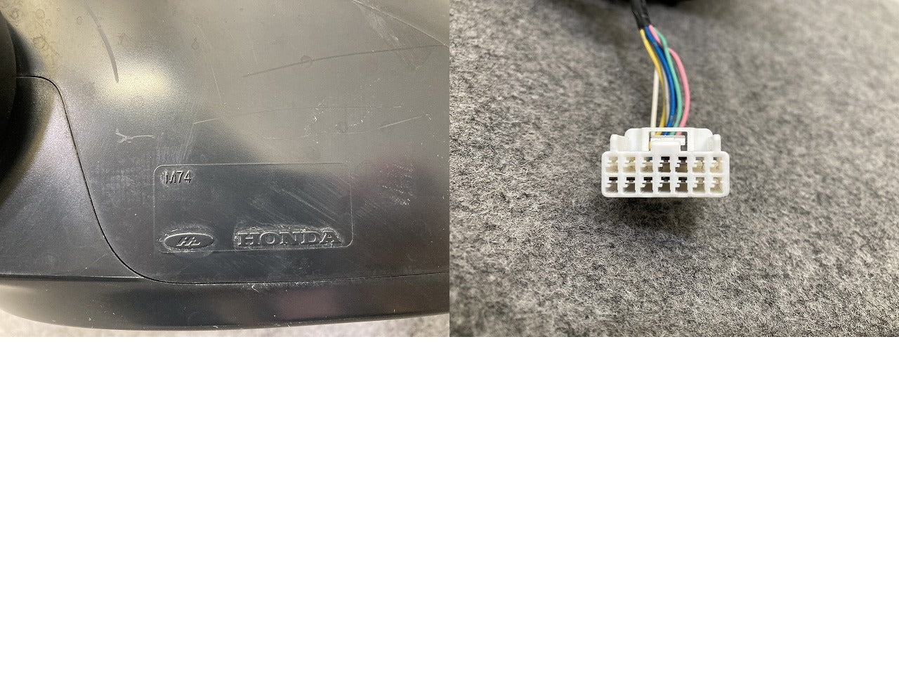 N-BOX/NBOX Nボックス JF3/JF4 純正 左 ドアミラー 7線 ウインカー付 M74/KT25A プレミアムグラマラスブロンズパール YR634P(150098)