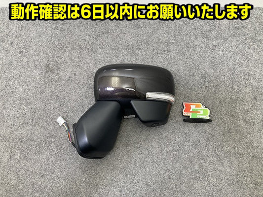 スペーシア MK94S 純正 左 ドアミラー 10線 カメラウインカー付 LH 046323/ST13 アーバンブラウンパールメタリック ZSF スズキ(150104)