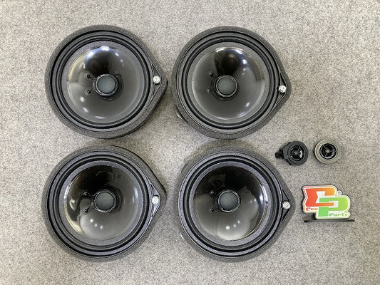 新車取り外し!フィット フリード N-BOX 汎用 純正 スピーカー 4点セット 08A39-PW3-000A ブラック ホンダ(150230)
