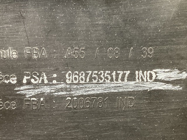 新品!DS3 A5C5F/A5CHM 純正 フロント ガーニッシュ ナンバープレート ブレンダ 9687535177 ブラック シトロエン(150289)