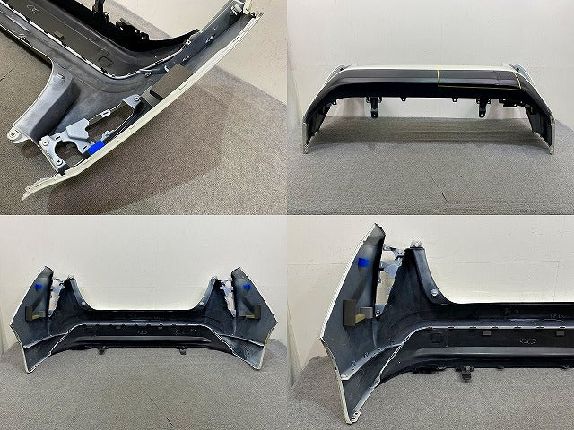 プリウス 50系/ZVW50/ZVW51/ZVW55 純正 前期 リア バンパー スポイラー付 Rバンパー 52159-47110/30 ホワイトパール 070(150314)