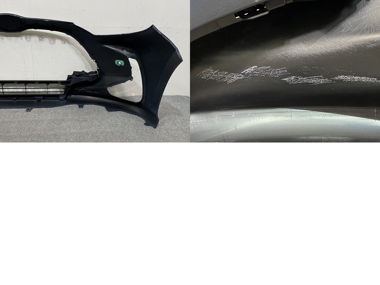 ヤリス KSP210/MXPA10/MXPA15 ハイブリッド/MXPH10/MXPH15 MXPH14/MXPH17 純正 フロント バンパー 52119-52E70/E80 ネイビー(150389)