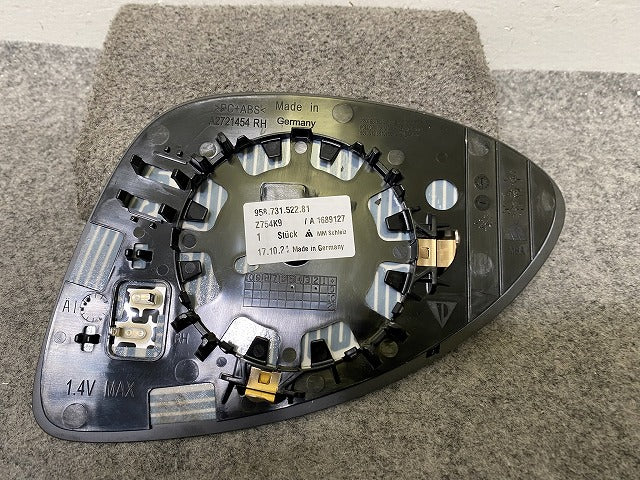 新品!カイエン 958/2015-2017 純正 右 ドアミラー レンズ 0線 RH 958.731.522.81 95873152281 ポルシェ(150495)