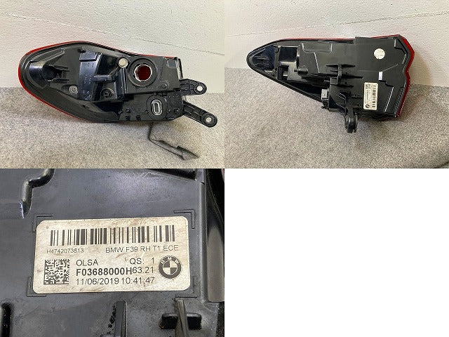 X2 シリーズ F39 純正 右 テールランプ/ライト/レンズ LED RH OLSA F03688000H BMW(150651)