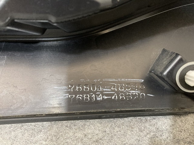 ハリアー 80系 MXUA80/MXUA85/AXUH80/AXUH85 純正 リア ガーニッシュ フィニッシャーパネル 76801-48540/76811-48320 ブラック 219(150715)