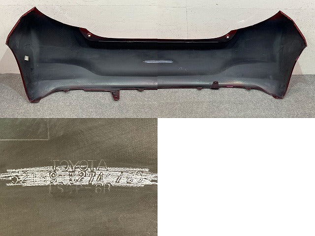 ヴィッツ 130系/KSP130/NSP130/NSP135/NCP131 純正 前期 中期 リア バンパー Rバンパー 52159-52740/80 レッド メタリック トヨタ(150766)