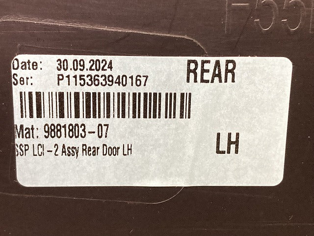 新品!ミニ 5ドア(F55) クーパー 純正 左 リア フェンダーアーチモール/オーバーフェンダー 5177 9 881 803 51779881803 素地 MINI(150767)
