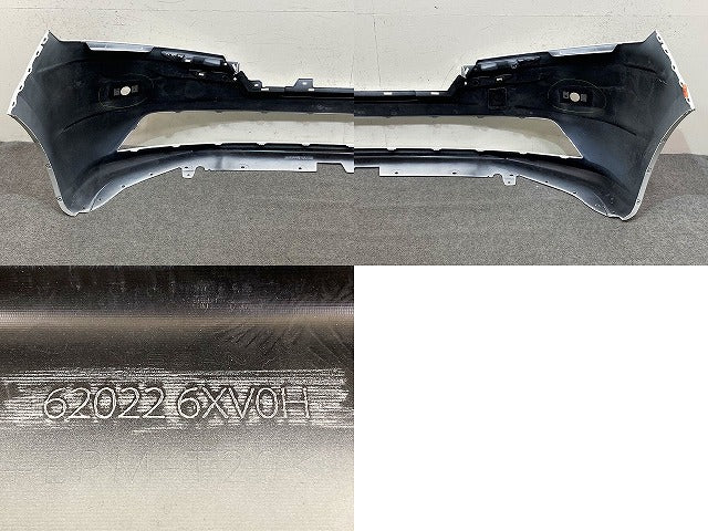 ノート/NOTE E13/SNE13 純正 後期 フロント バンパー Fバンパー 62022 6XV0H ピュアホワイトパール QAC 日産(150780)