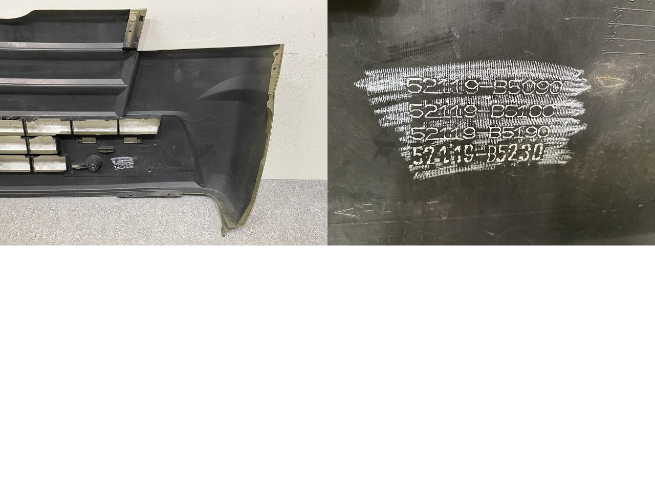 ハイゼット トラック S500P/S510P 純正 前期 フロント バンパー 52119-B5090/B5100/B5190/B5230 オフビートカーキ G55 ダイハツ(150789)