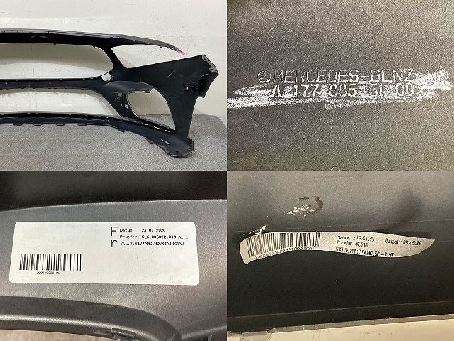 Aクラス W177/AMG 純正 前期 フロント バンパー Fバンパー A 177 885 61 00 マウンテングレー 787 メルセデスベンツ(150790)
