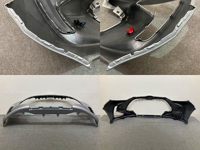 ヤリス KSP210/MXPA10/MXPA15/MXPH10/MXPH15 純正 フロント バンパー ソナー付 52119-52E70/E80/E90 シルバーメタリック 1L0(150799)