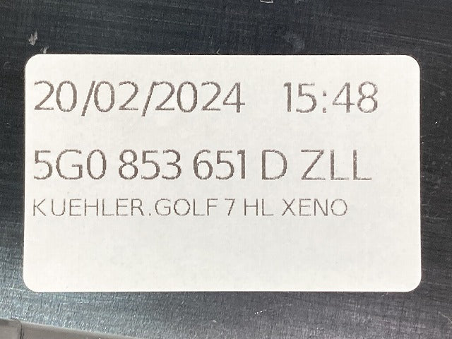 新品!ゴルフ7/GOLFⅦ AU系 純正 フロント グリル/ラジエーターグリル 5G0 853 651 D ブラック ソリッド フォルクスワーゲン(150802)