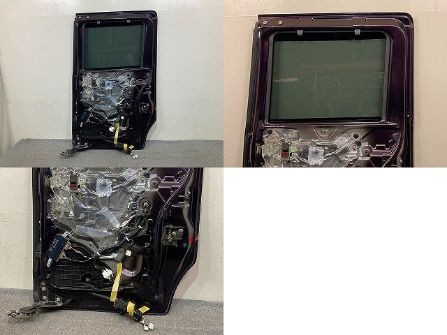 N-BOX/NBOX Nボックス JF1/JF2 純正 右 リア スライド ドア ガラスバイザー付 プレミアムベルベットパープルパール PB89P ホンダ(150819)