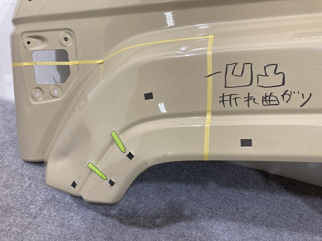 ランドクルーザー/ランクル GDJ76W 純正 左 フロント フェンダー LH 再販 ベージュ 4E9 トヨタ(150837)