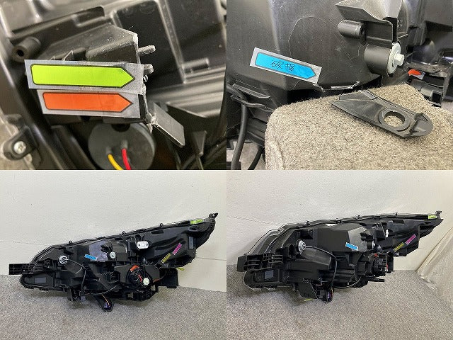 ジャンク!ノア NOAH 90系/MZRA90W/MZRA95W/ZWR90W/ZWR95W 純正 右 ヘッドライト/ランプ レベ LED ICHIKOH V1-1 81110-V1021 トヨタ(150851)