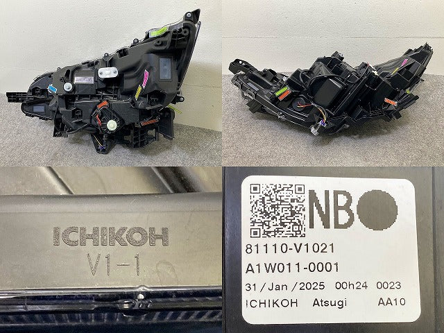 ジャンク!ノア NOAH 90系/MZRA90W/MZRA95W/ZWR90W/ZWR95W 純正 右 ヘッドライト/ランプ レベ LED ICHIKOH V1-1 81110-V1021 トヨタ(150851)