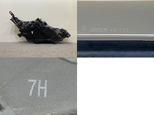 ハリアー 80系 MXUA80/MXUA85/AXUH80/AXUH85 純正 左 ヘッドライト/ランプ LED 刻印7H LH KOITO 48-233 81145-48J10 トヨタ(150852)