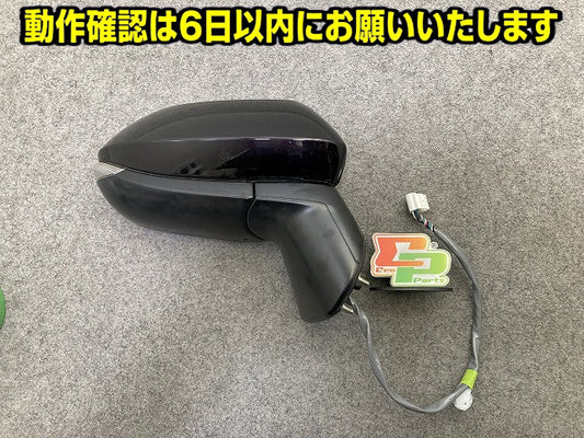 シエンタ 170系/NSP170G/NHP170G 純正 右 ドアミラー 7線 ウインカー付 RH 52-287 87910-52F30 クールボルドーガラスフレーク 3T9(150856)