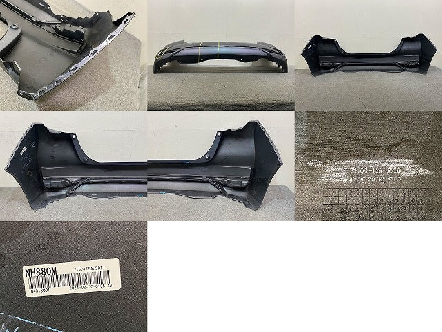 フィット GK3/GK4/GK5/GK6/GP5/GP6 純正 後期 リア バンパー Fバンパー 71501-T5A-J500 シャイニンググレー NH880M ホンダ(150905)